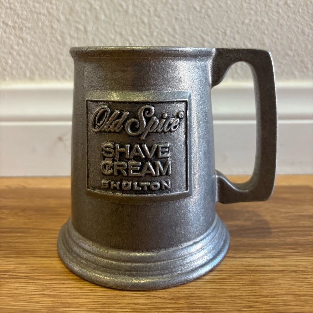 Old Spice Shave Cream Mug - Silver